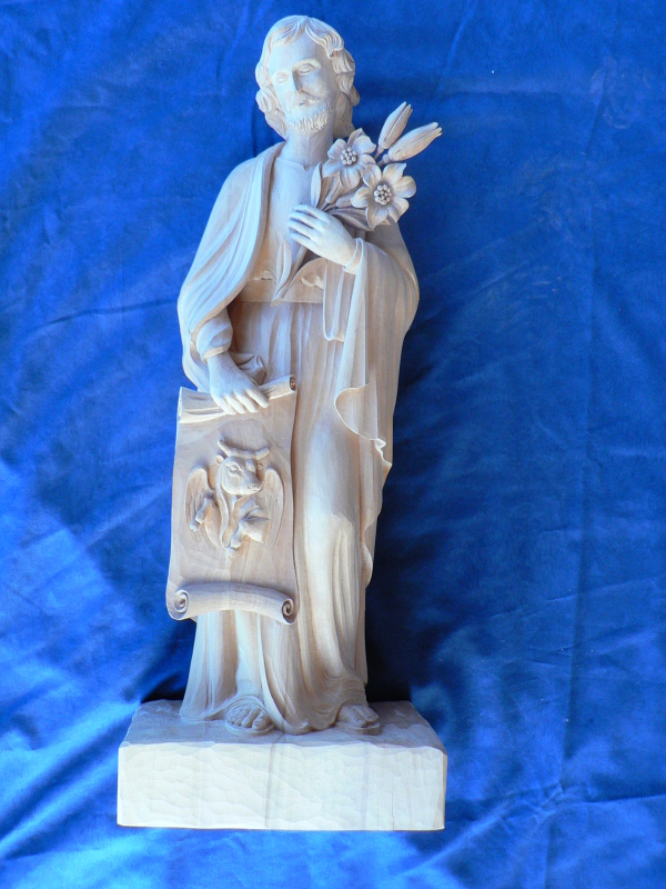 St joseph avec une représentation de St luc